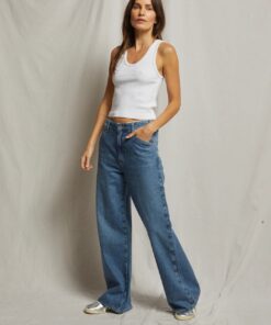 PERFECT WHITE TEE – BLONDIE STRUCTURED RIB BRA FRIENDLY TANK