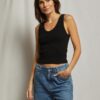 PERFECT WHITE TEE – BLONDIE STRUCTURED RIB BRA FRIENDLY TANK