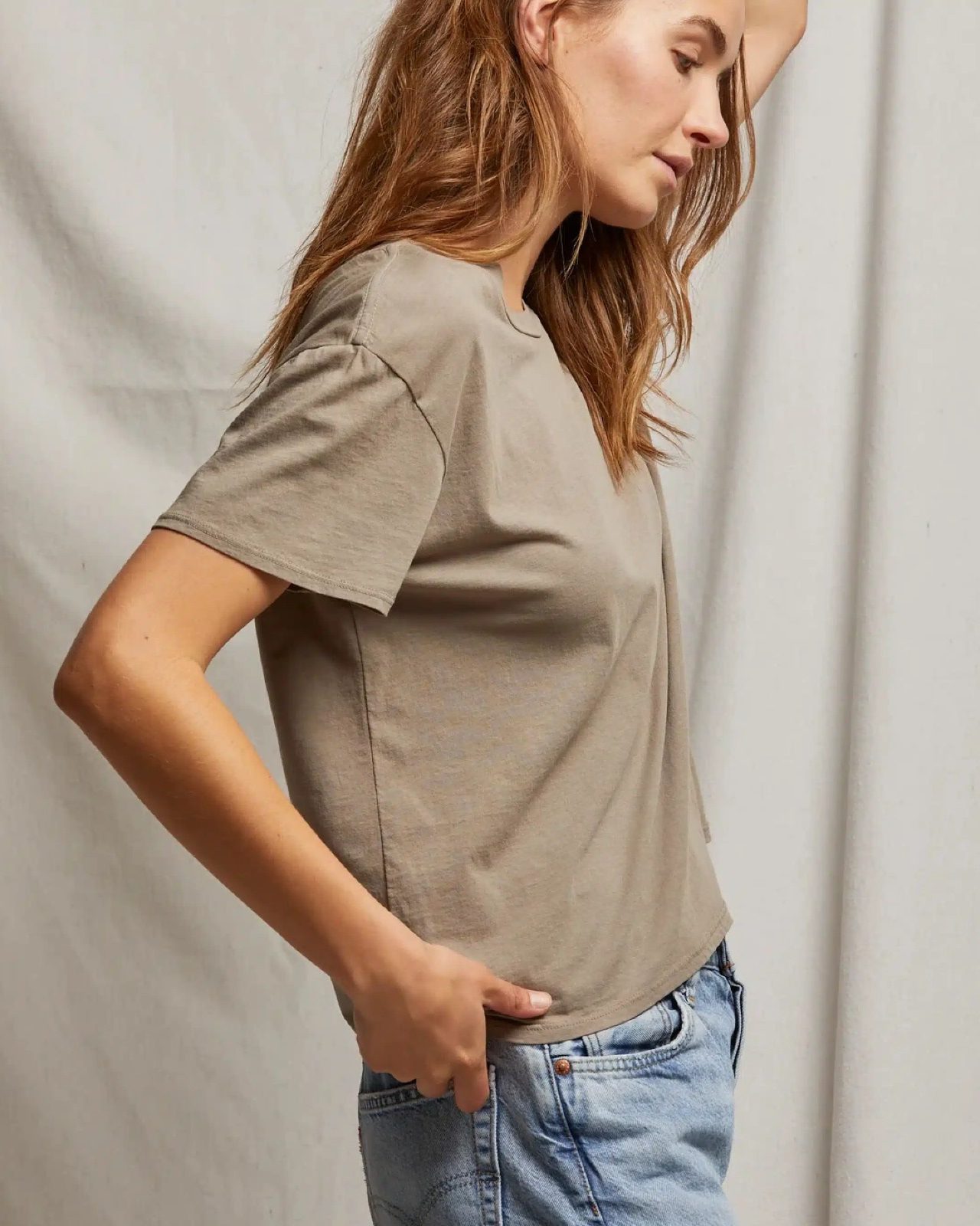 PERFECT WHITE TEE – HARLEY COTTON BOXY CREW TEE