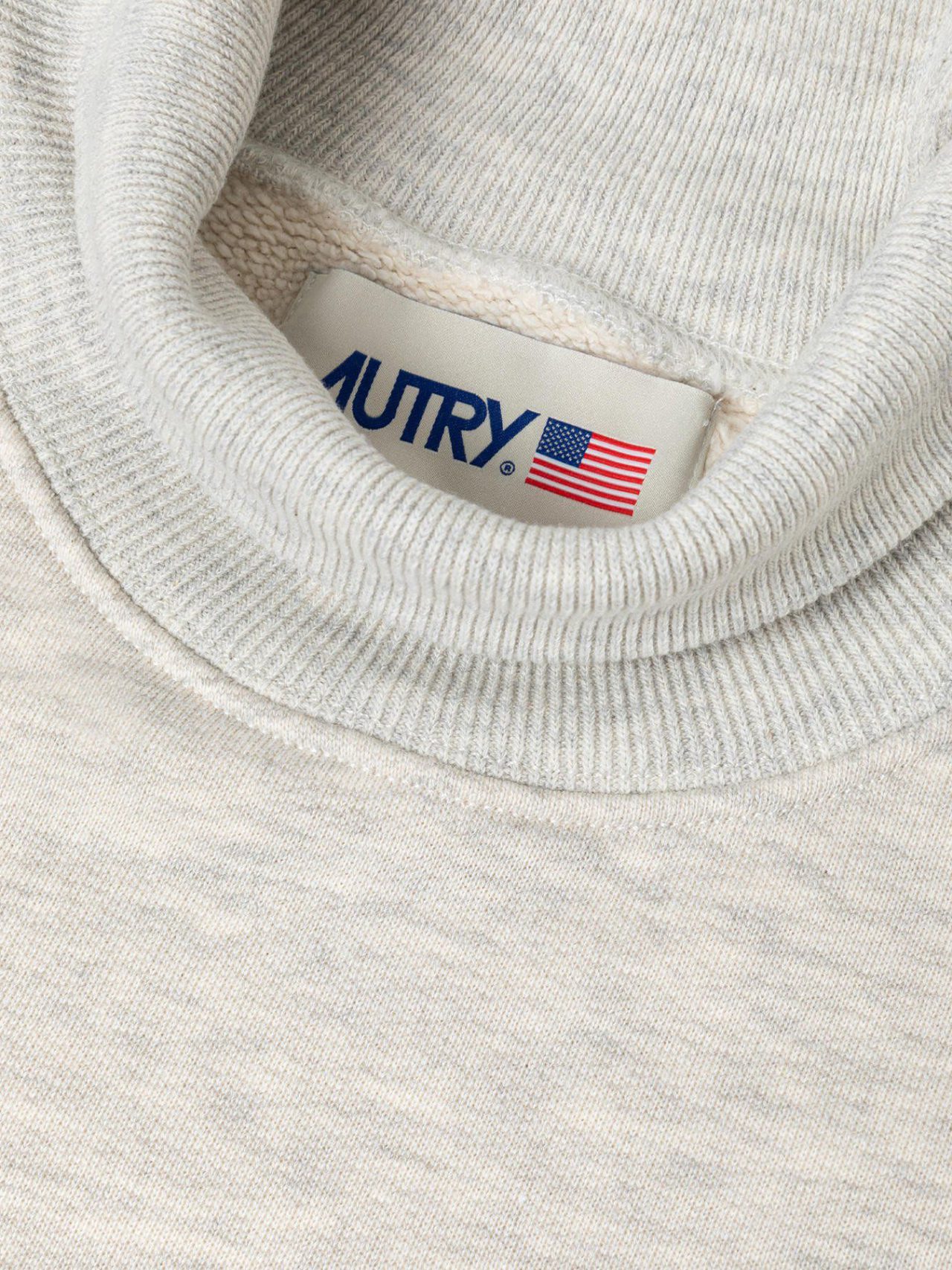 AUTRY - TURTLENECK IN GRAY HEAVY JERSEY