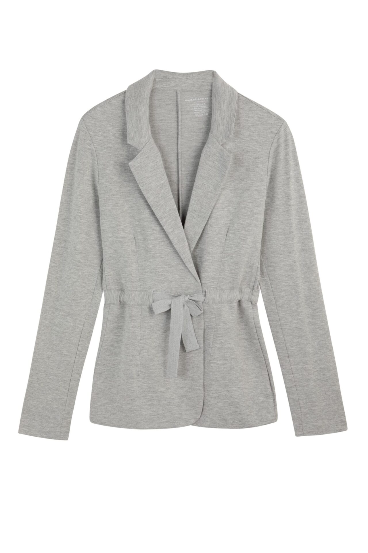 MAJESTIC - BELTED JACKET - GRIS CHINE
