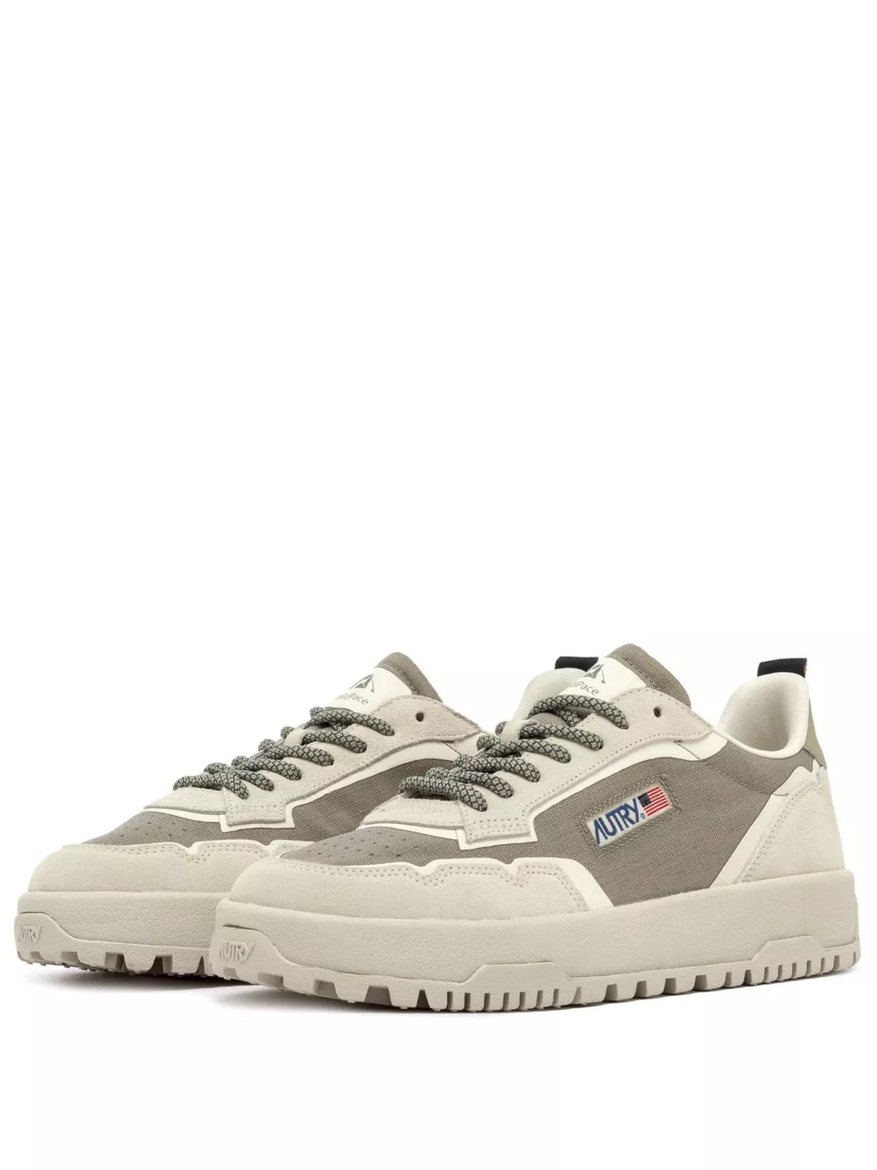AUTRY - WILDPACE LOW SNEAKERS IN ELMOND AND WHITE CORDURA AND SUEDE