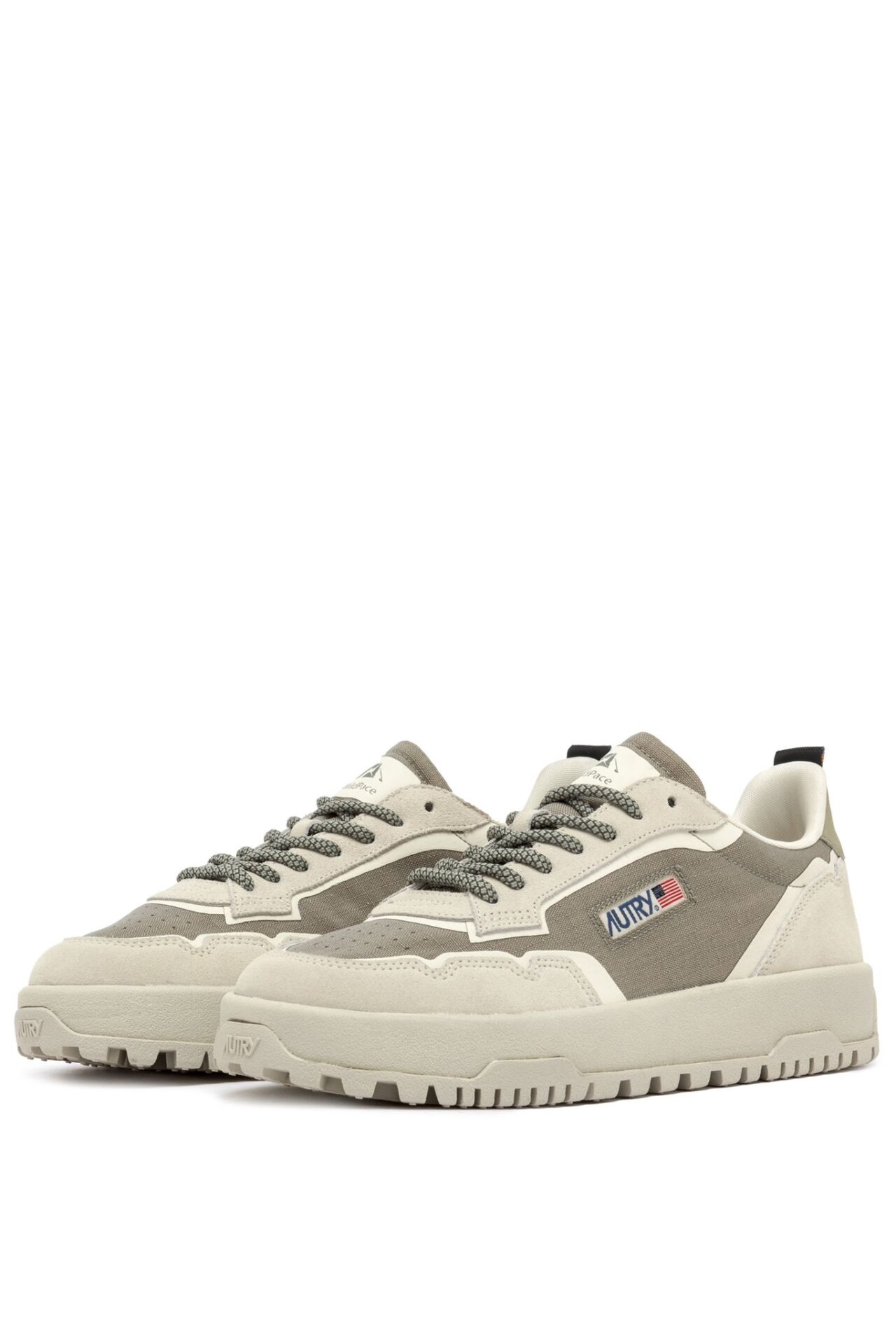 AUTRY - WILDPACE LOW SNEAKERS IN ELMOND AND WHITE CORDURA AND SUEDE