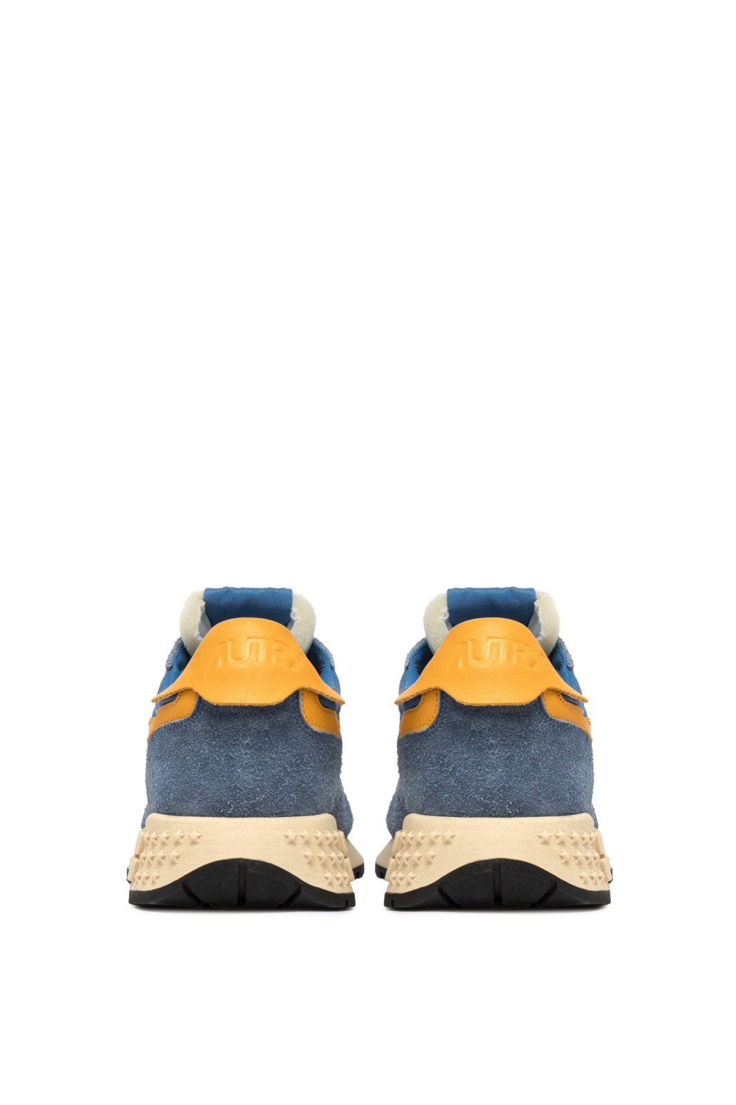 AUTRY - REELWIND LOW SNEAKERS IN CENBLE AND GOLD FUSION SUEDE AND NYLON