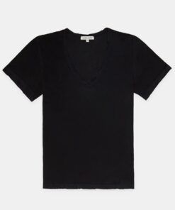 COTTONCITIZEN - V NECK TEE - JET BLACK
