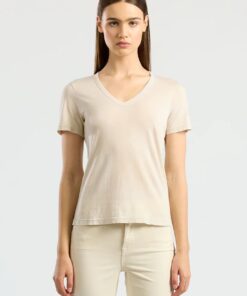 COTTONCITIZEN - V NECK TEE - JET BLACK