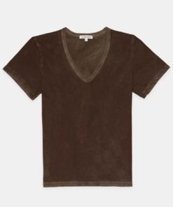 COTTONCITIZEN - V NECK TEE - JET BLACK