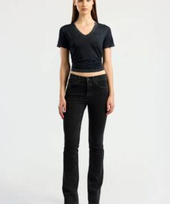 COTTONCITIZEN - V NECK TEE - JET BLACK