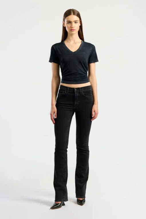 COTTONCITIZEN - V NECK TEE - JET BLACK