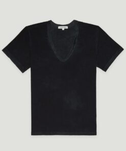 COTTONCITIZEN - V NECK TEE - JET BLACK