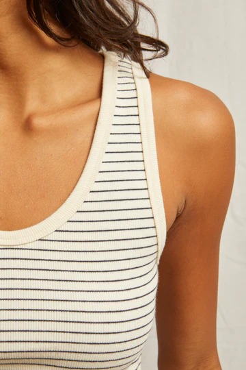 PERFECTWHITETEE - BLONDIE STRUCTURED RIB BRA FRIENDLY TANK