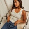 ⁦PERFECT WHITE - BLONDIE  TANK⁩ – תמונה ⁦3⁩