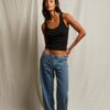 ⁦PERFECT WHITE – MIA FINE RIB BINDED TANK⁩ – תמונה ⁦2⁩