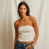 PERFECT WHITE -  STRUCTURED RIB TUBE TALULA TOP