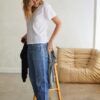 ⁦PERFECT WHITE -V-NECK T HENDRIX⁩ – תמונה ⁦3⁩