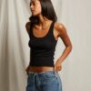 PERFECT WHITE – MIA FINE RIB BINDED TANK