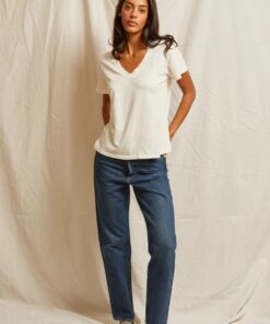 PERFECT WHITE -V-NECK T HENDRIX