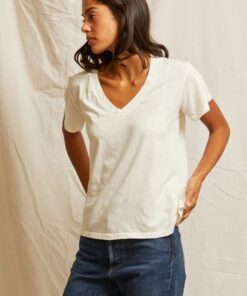 PERFECT WHITE -V-NECK T HENDRIX