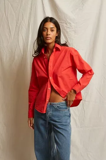 PERFECT WHITE -BUTTON DOWN SHIRT- JEAMES