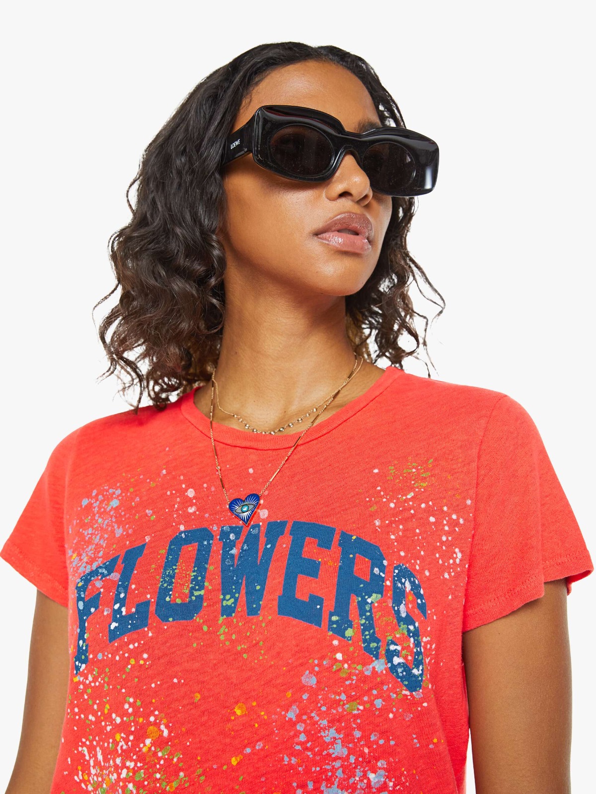 PERFECT WHITE- LISA  FITTED SHORT SLEEVE TEE