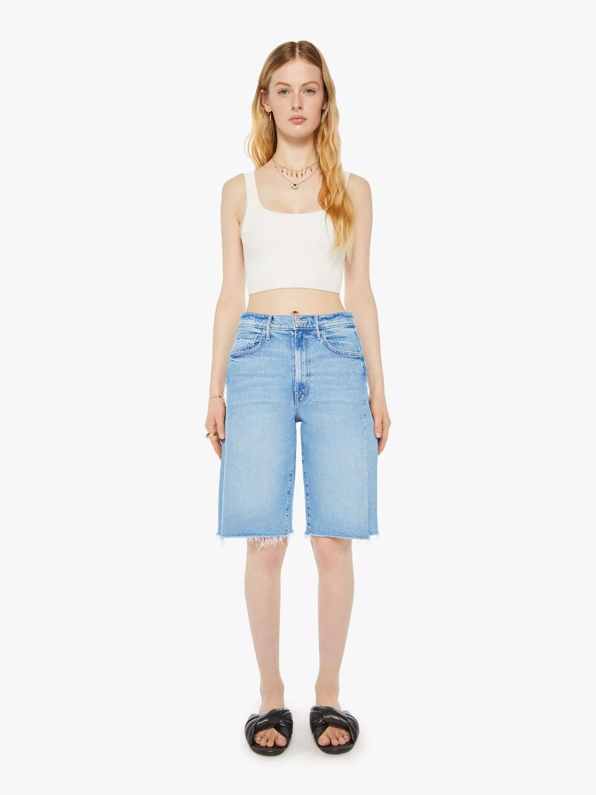 PERFECT WHITE- LISA  FITTED SHORT SLEEVE TEE