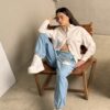 ⁦FLAP/SNAP FREECITYLARGE MATTE/SATIN AIRJUMP PANT - blue dirt⁩ – תמונה ⁦2⁩