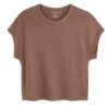 MAJESTIC - ROUND NECK SLEEVLESS-WALNUT