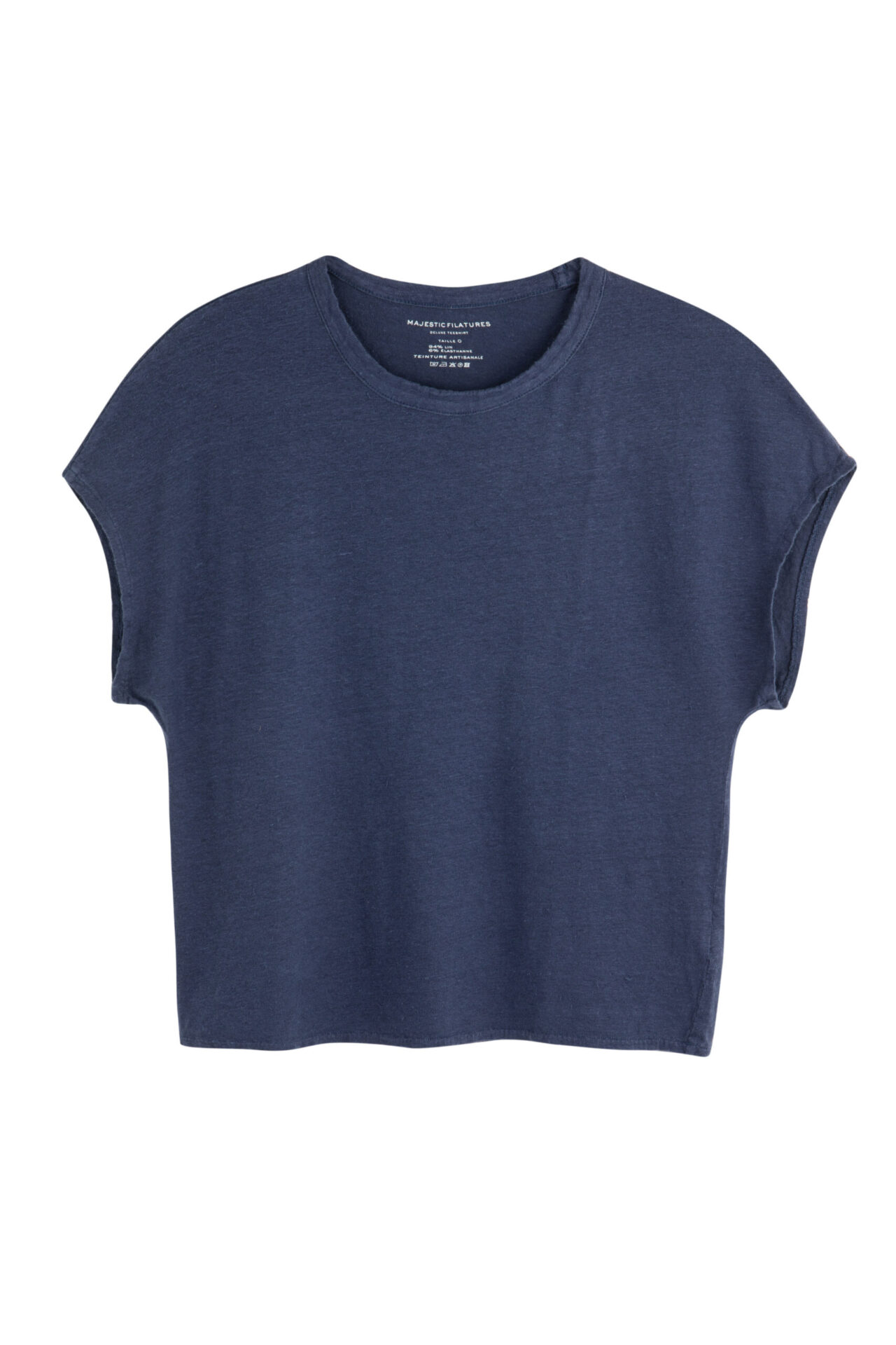 MAJESTIC - ROUND NECK SLEEVLESS-ATLANTIC