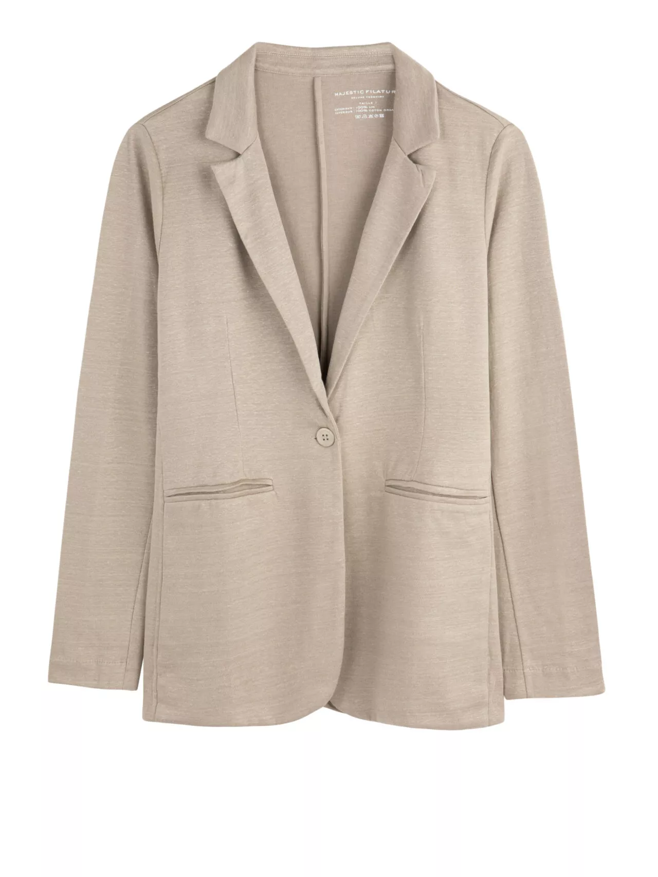 MAJESTIC - JACKET PIPED POCKETS