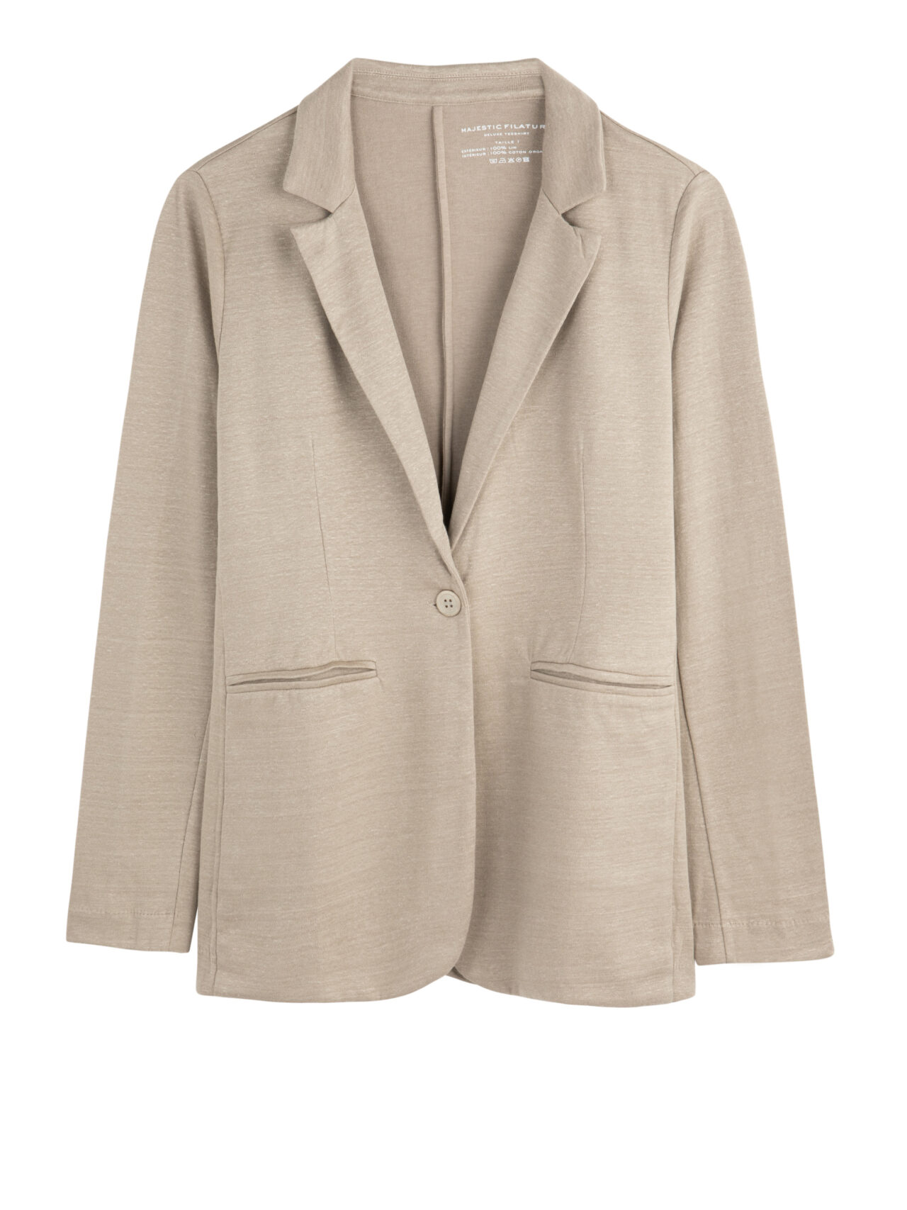 MAJESTIC - JACKET PIPED POCKETS