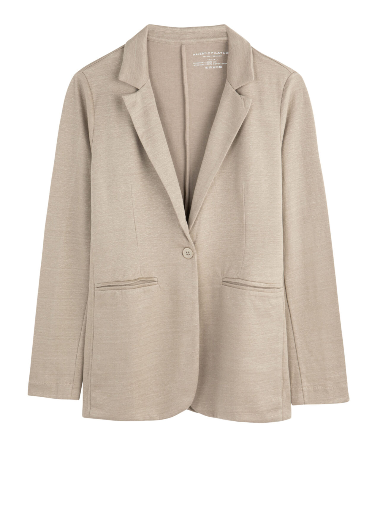 MAJESTIC - JACKET PIPED POCKETS