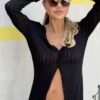 ⁦MAJESTIC - WISTCOAT LONG-BLACK⁩ – תמונה ⁦3⁩