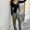 ⁦MAJESTIC - WISTCOAT LONG-BLACK⁩ – תמונה ⁦4⁩