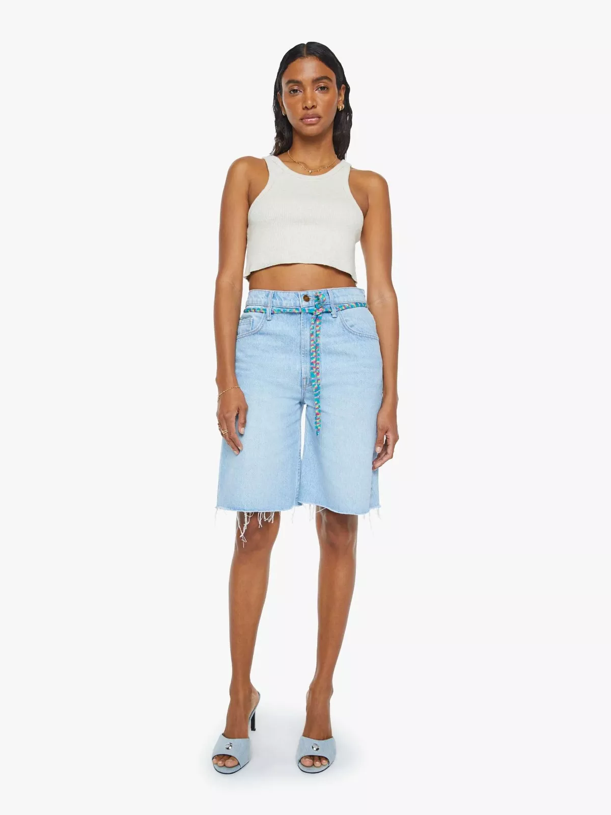 PERFECT WHITE- LISA  FITTED SHORT SLEEVE TEE