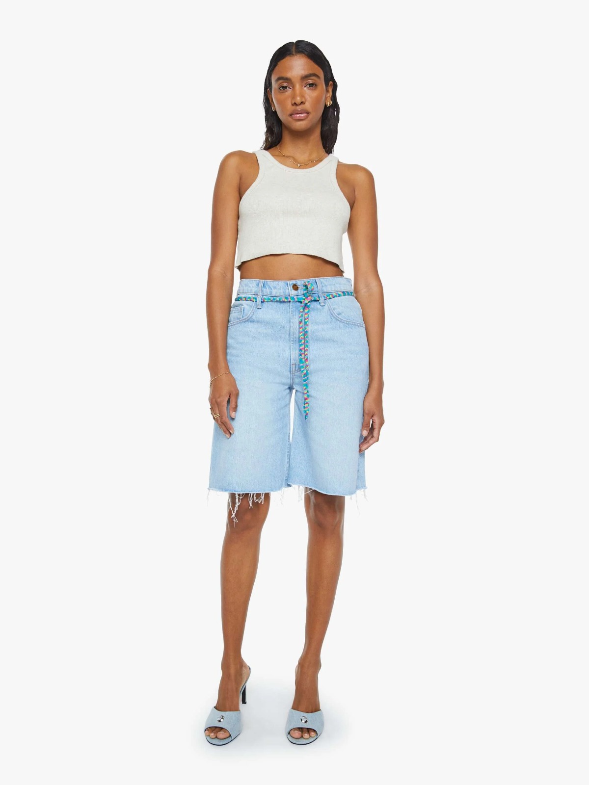PERFECT WHITE- LISA  FITTED SHORT SLEEVE TEE