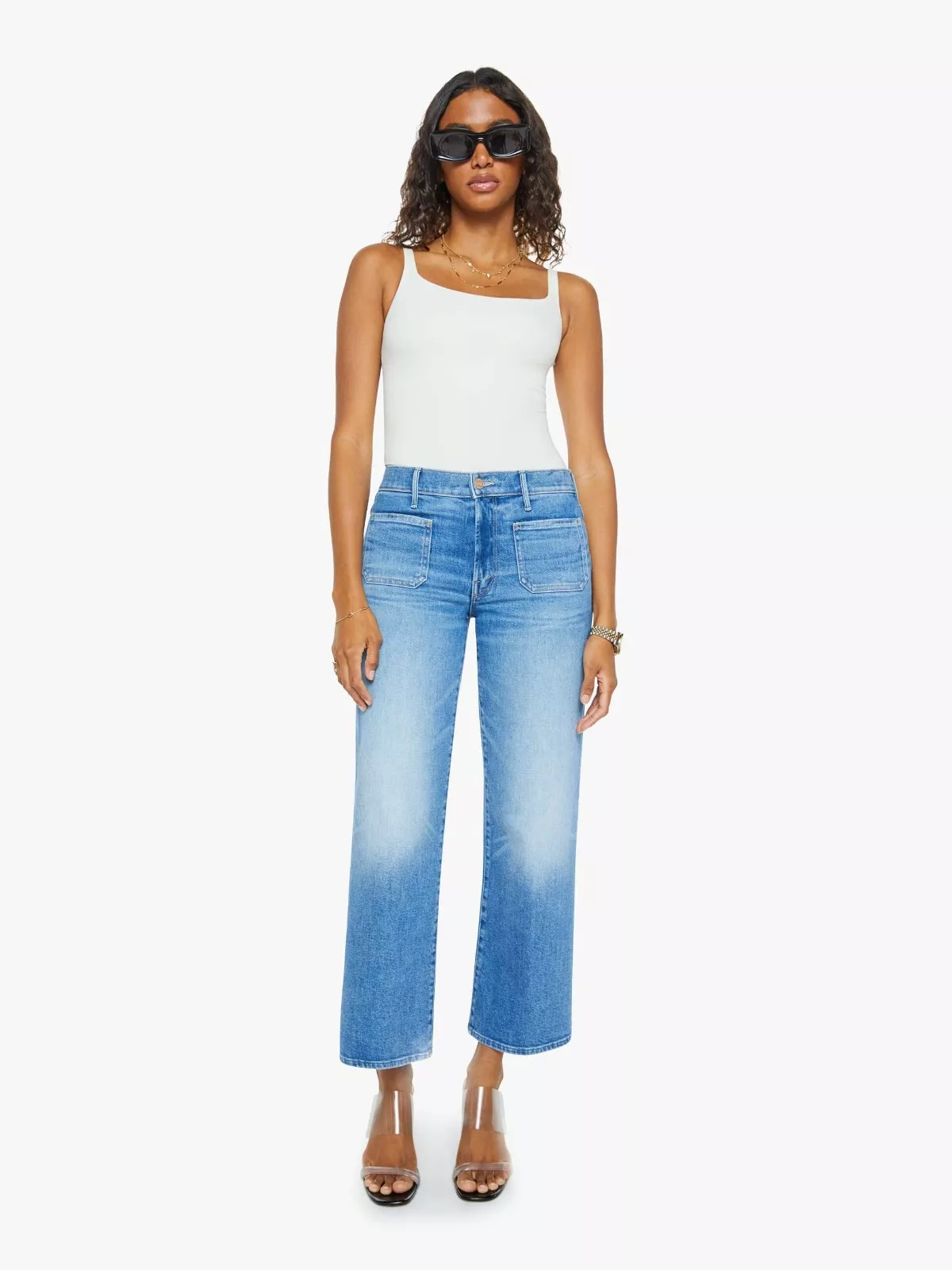 MOTHER -PATCH PKT MID RISE MAVEN ANKLE