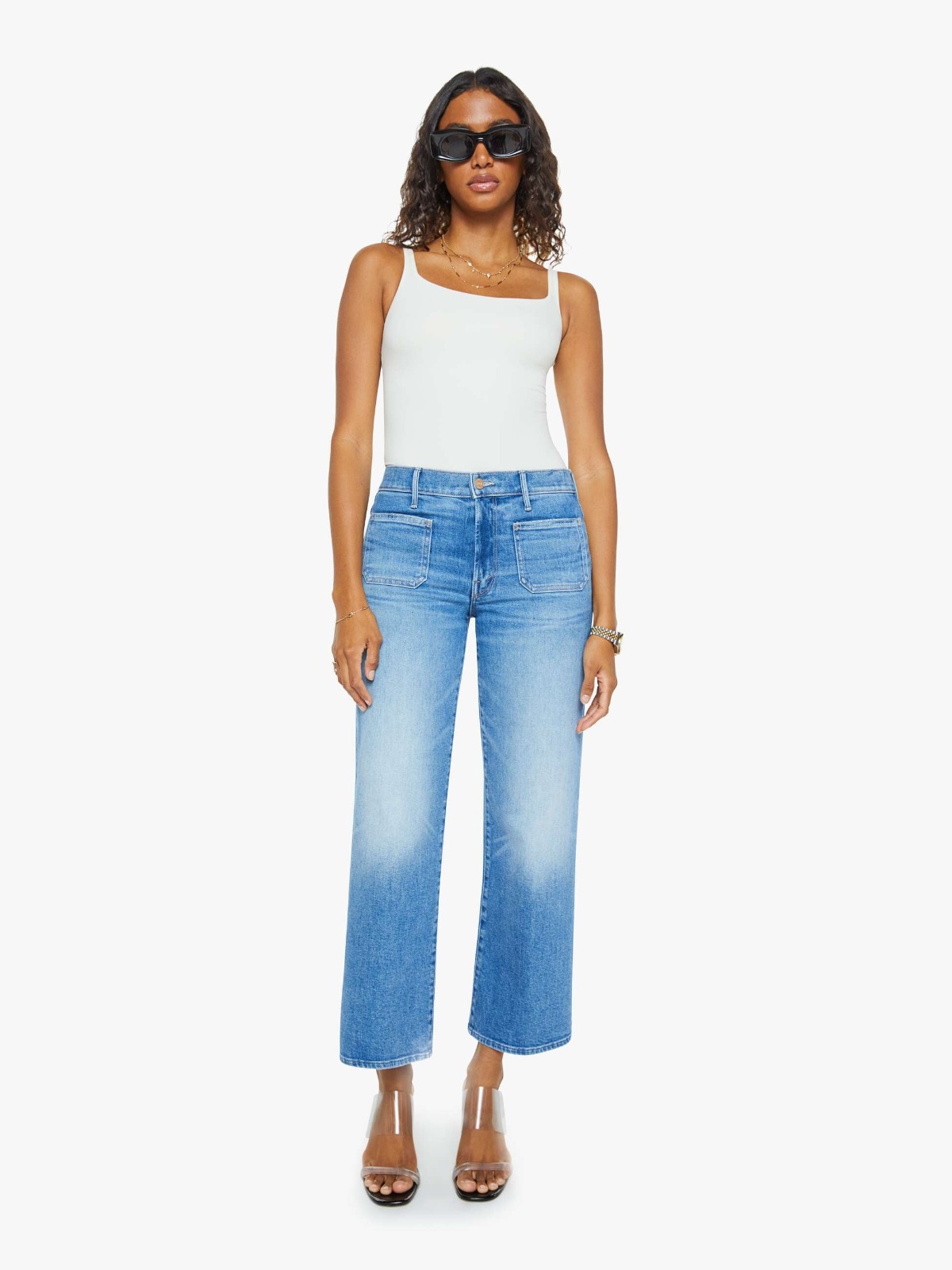 MOTHER -PATCH PKT MID RISE MAVEN ANKLE