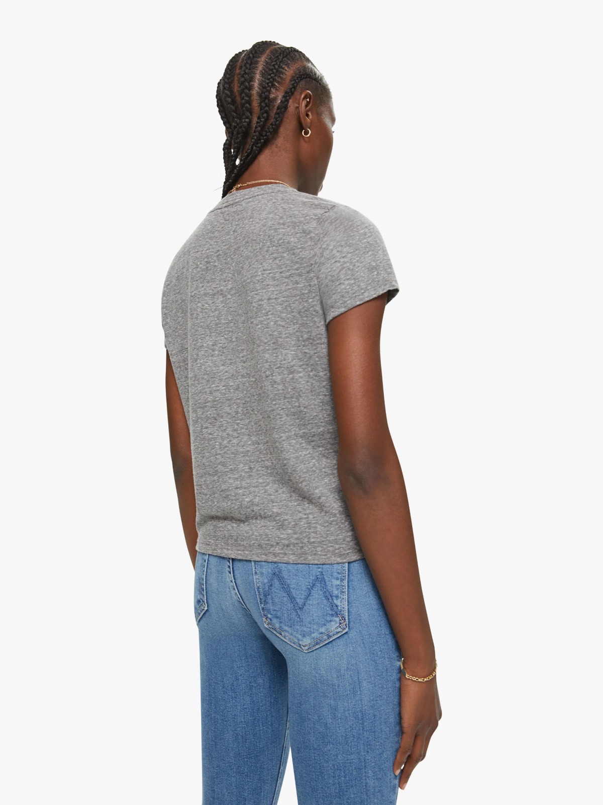 PERFECT WHITE- LISA  FITTED SHORT SLEEVE TEE