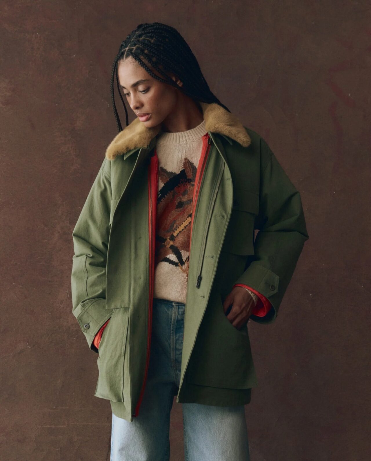 THE RREAT - THE QUILTED LINER PARKA